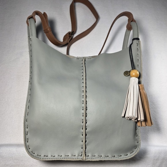 The Sak Purse Los Feliz Hobo Shoulder Bag Leather Meadow Slouchy Tote NWOT - Picture 2 of 16